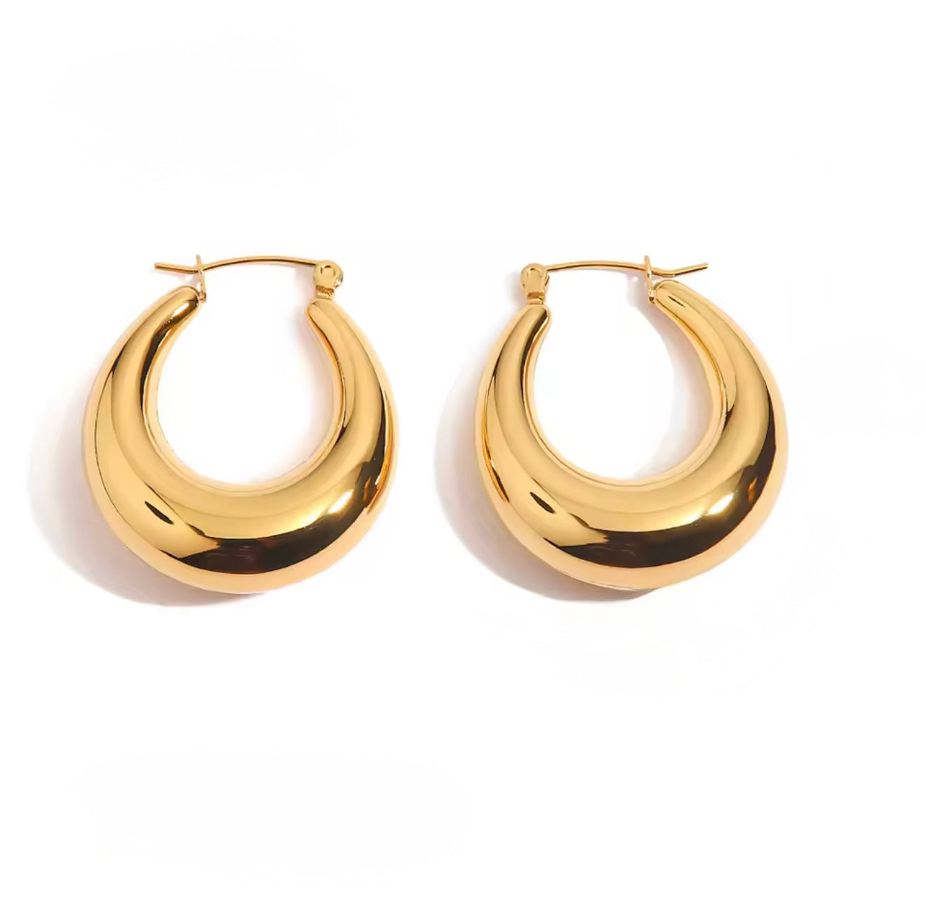 Chunky Hoop Earrings EMVE Jewels