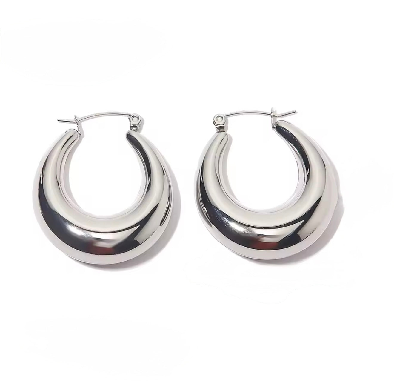 Chunky Hoop Earrings EMVE Jewels
