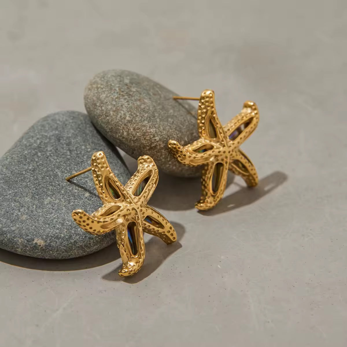 Abalone Star Earrings EMVE Jewels
