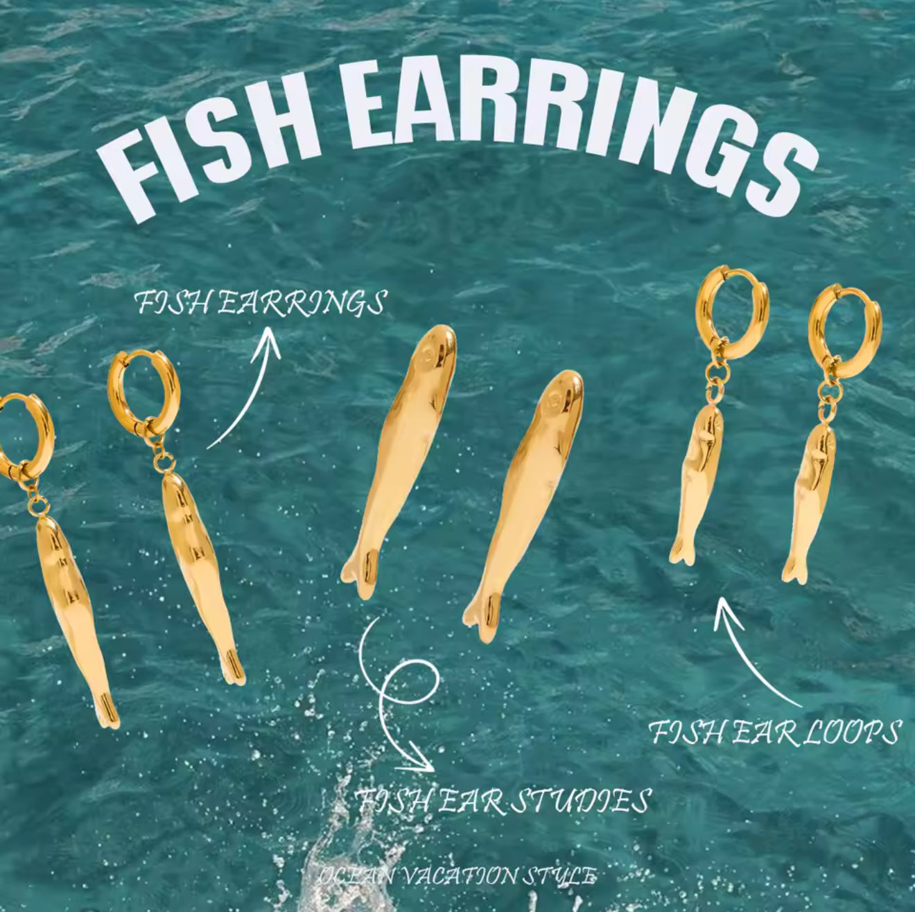 Fish Earrings EMVE Jewels