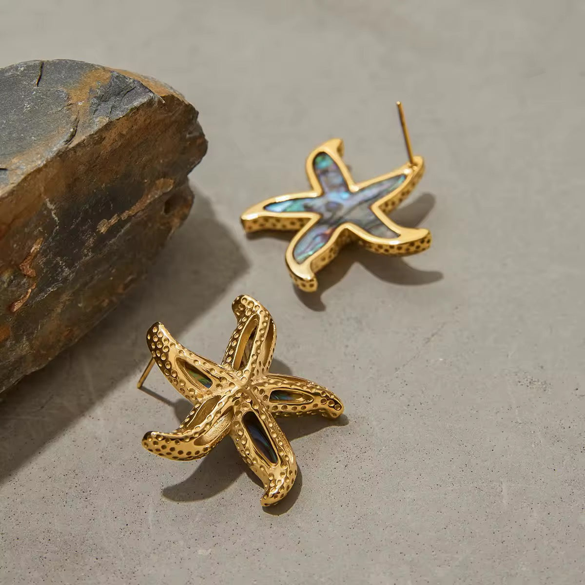 Abalone Star Earrings EMVE Jewels
