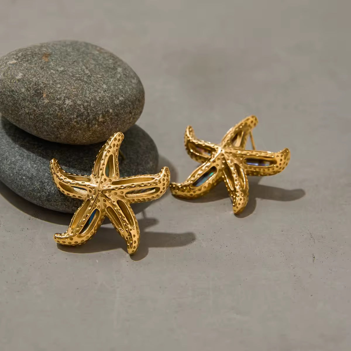 Abalone Star Earrings EMVE Jewels
