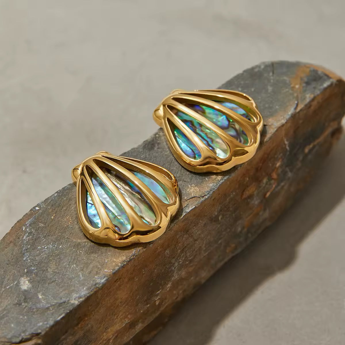 Abalone Shell Earrings EMVE Jewels