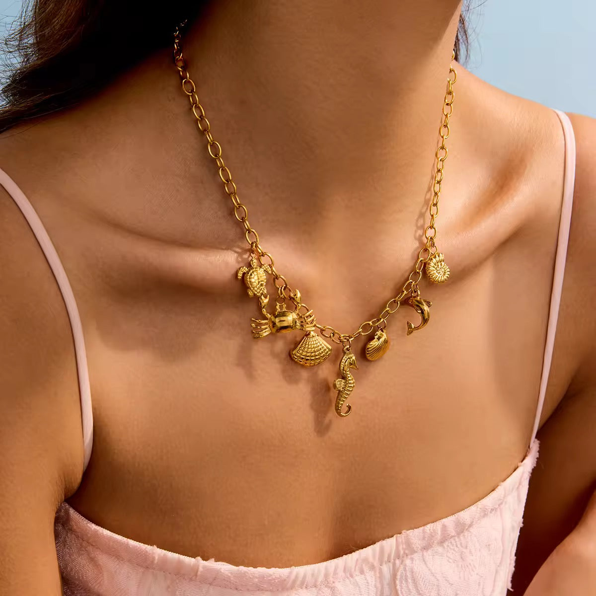 Sea Treasures Necklace EMVE Jewels