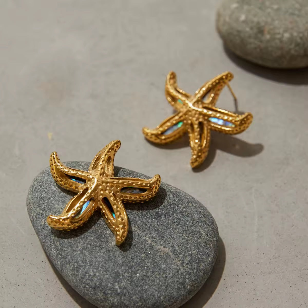 Abalone Star Earrings EMVE Jewels