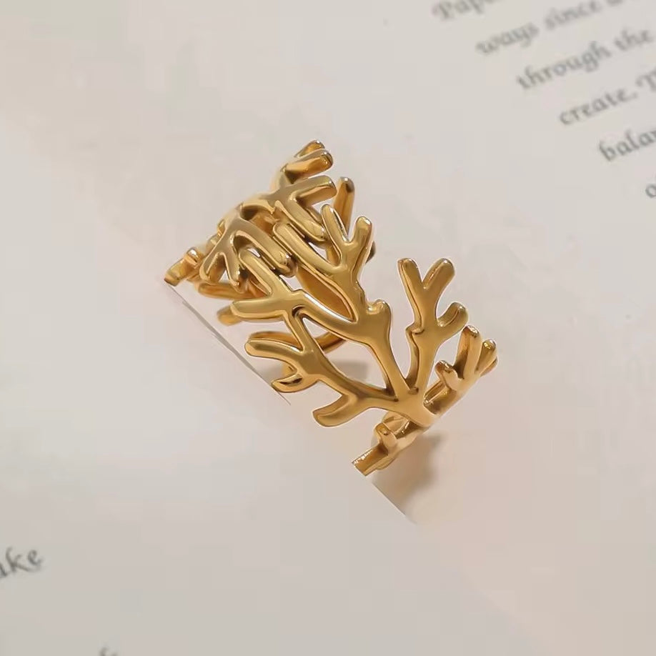Coral Ring EMVE Jewels