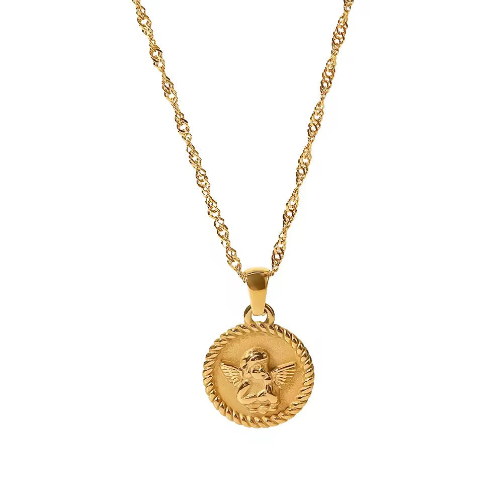 Celestial Grace Circle Pendant Necklace EMVE Jewels