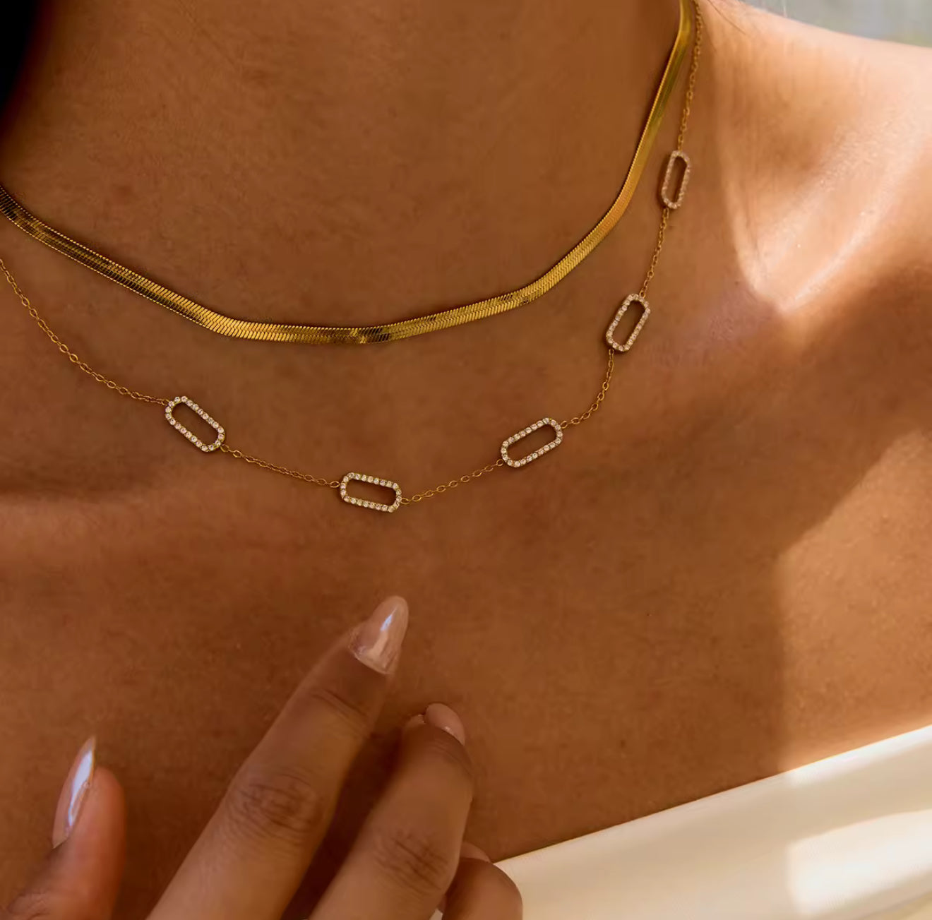 Herringbone Necklace EMVE Jewels
