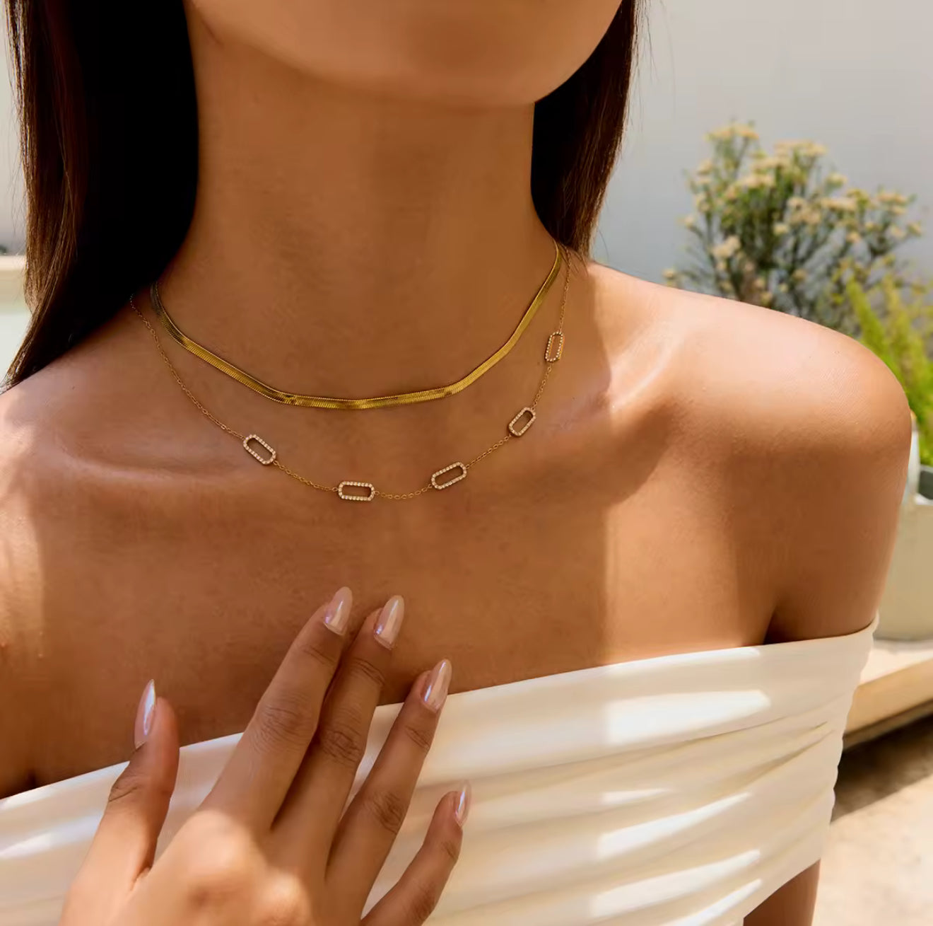 Herringbone Necklace EMVE Jewels