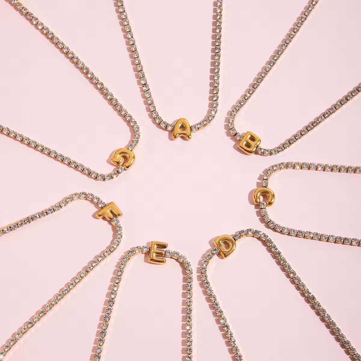 Letter Tennis Bracelet EMVE Jewels