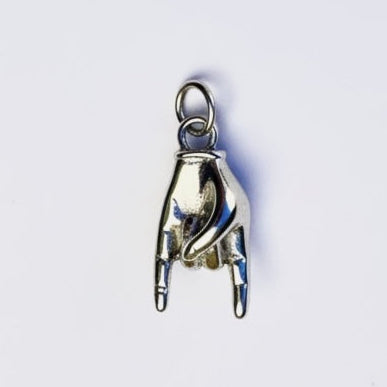 Rock Charm Silver - EmpressVenusJewellery