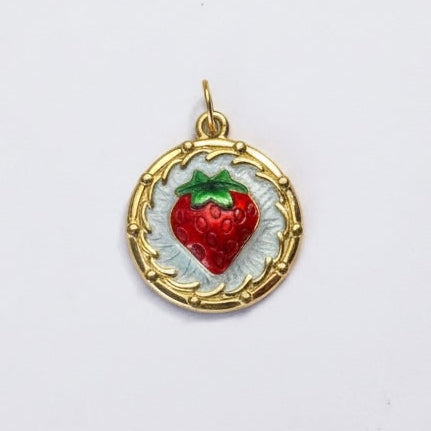 Strawberry Charm Gold - EmpressVenusJewellery