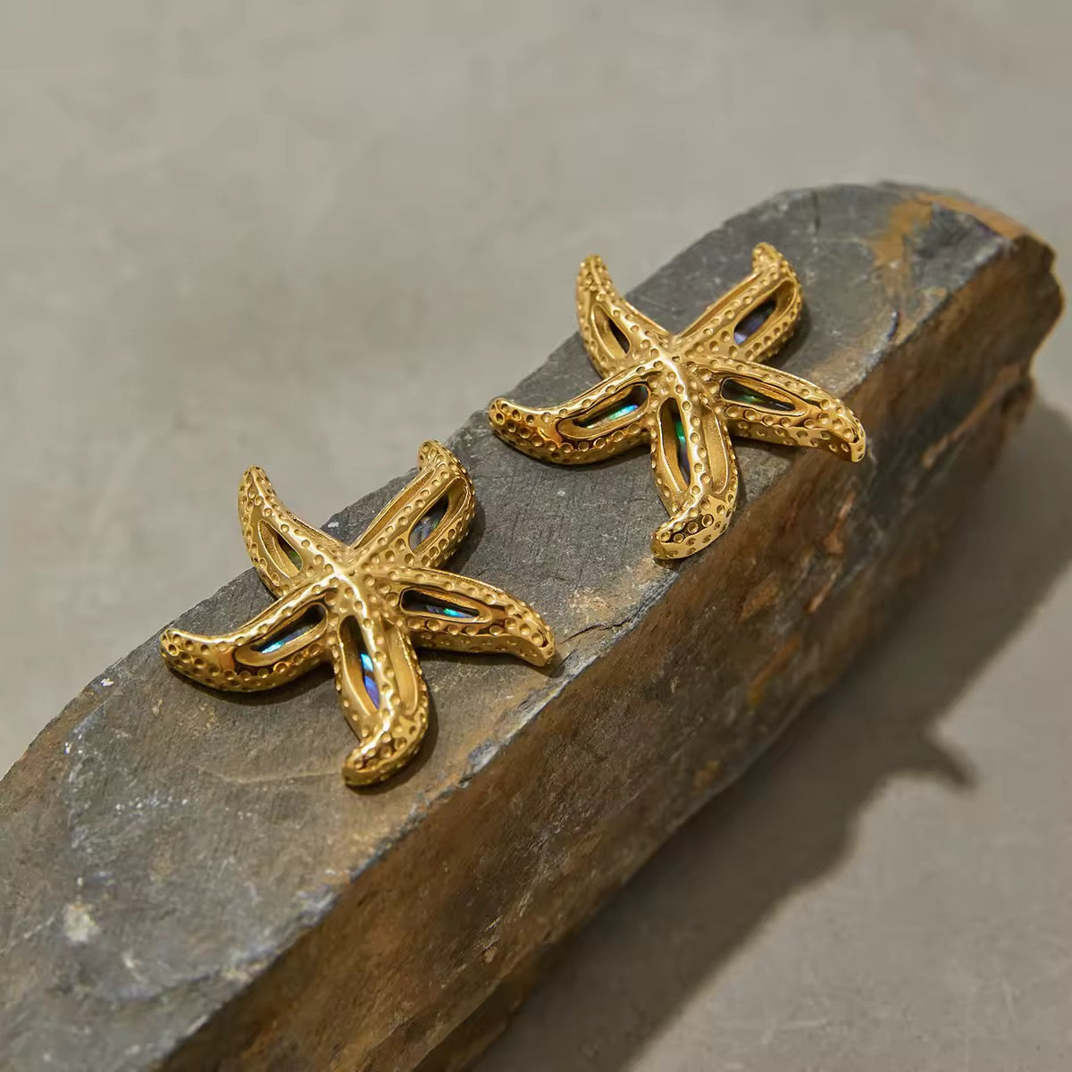 Abalone Star Earrings EMVE Jewels