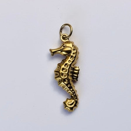 Seahorse Charm Gold - EmpressVenusJewellery