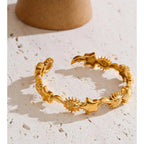 Stainless Steel Stars Moon Sun Cuff Bracelet EMVE Jewels