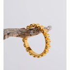 Simple Golden PVD Plated Stainless Steel Ring EMVE Jewels