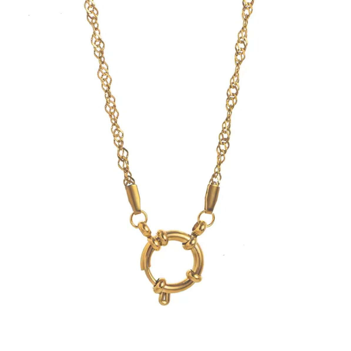 Twist Base Charm Necklace EMVE Jewels