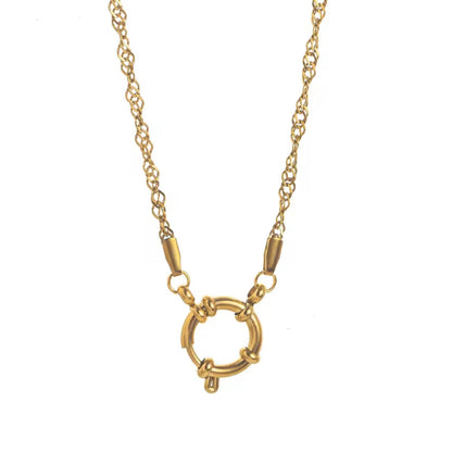 Twist Base Charm Necklace EMVE Jewels