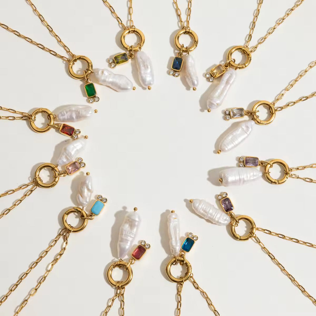 Lunaria Birthstone Necklace EMVE Jewels