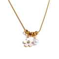 Shell Flower Pendant Necklace EMVE Jewels