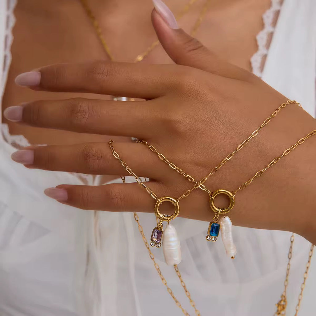 Lunaria Birthstone Necklace EMVE Jewels