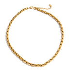 Minimalist Stainless Steel Chain Collar Necklace EMVE Jewels
