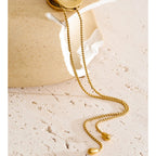 Stainless Steel Adjustable Charm Necklace EMVE Jewels