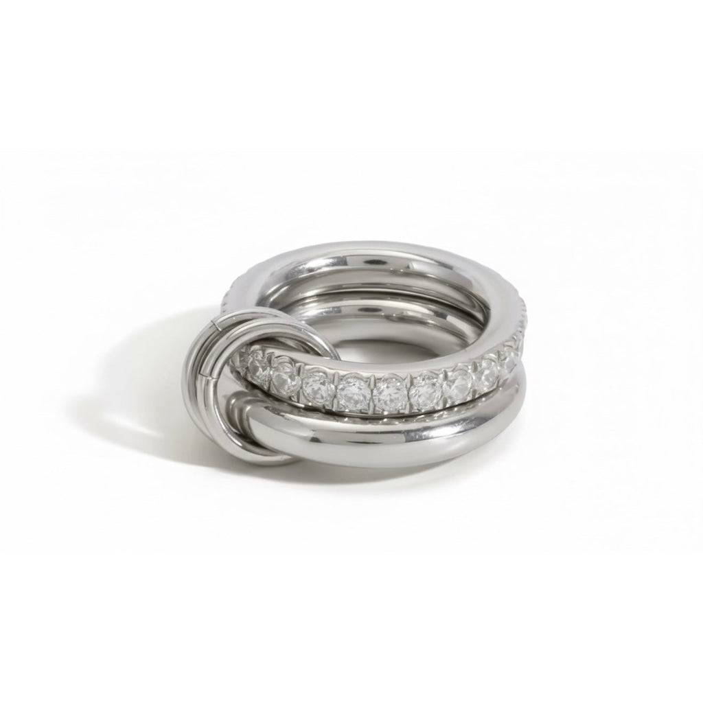 Double Stack Ring Silver EMVE Jewels