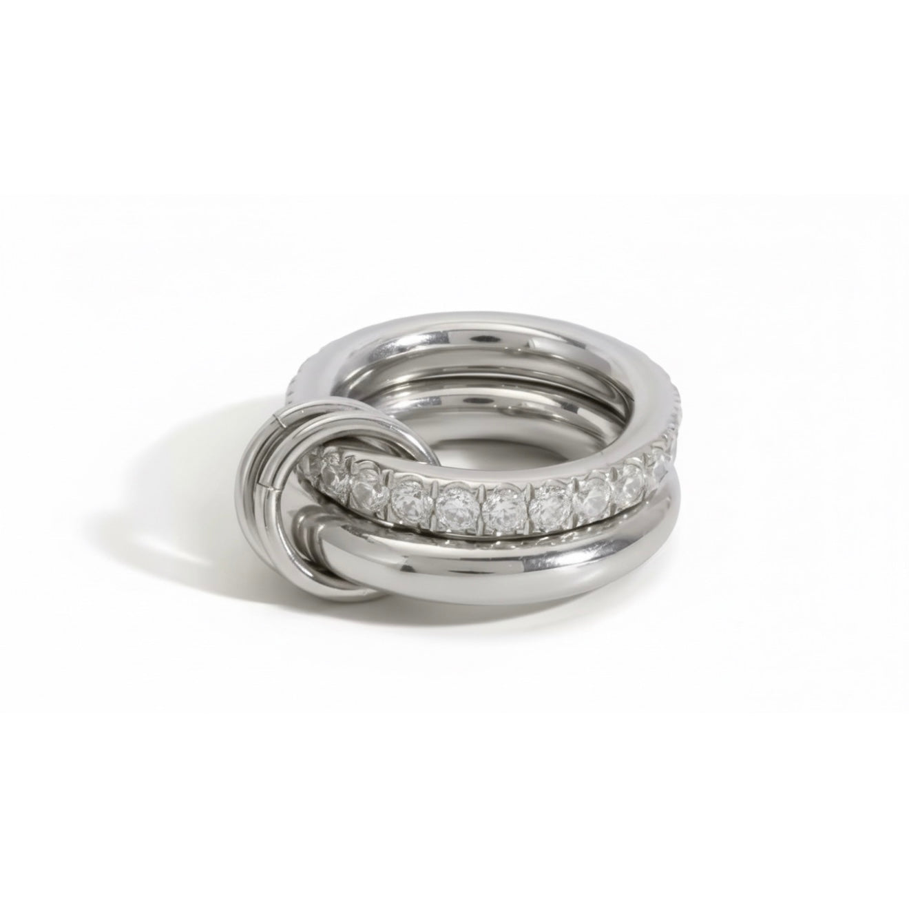 Double Stack Ring Silver EMVE Jewels