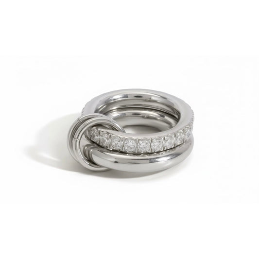 Double Stack Ring Silver EMVE Jewels