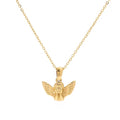 Celestial Grace Cherub Pendant Necklace EMVE Jewels