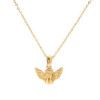 Celestial Grace Cherub Pendant Necklace EMVE Jewels