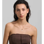 Shell Flower Pendant Necklace EMVE Jewels