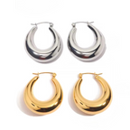 Chunky Hoop Earrings EMVE Jewels