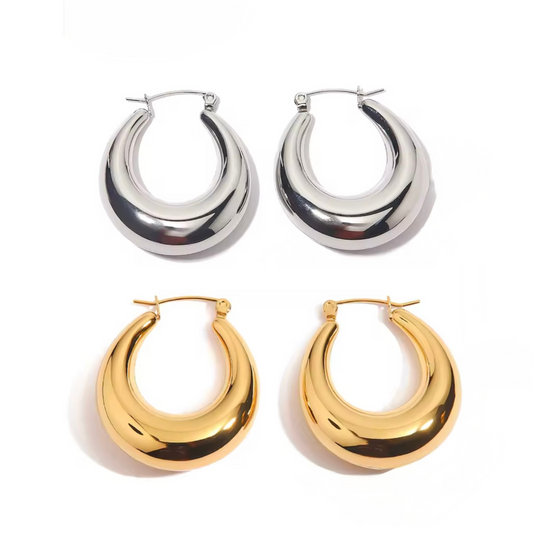 Chunky Hoop Earrings EMVE Jewels
