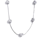 Floral Chain Collar Necklace in Gold EMVE Jewels