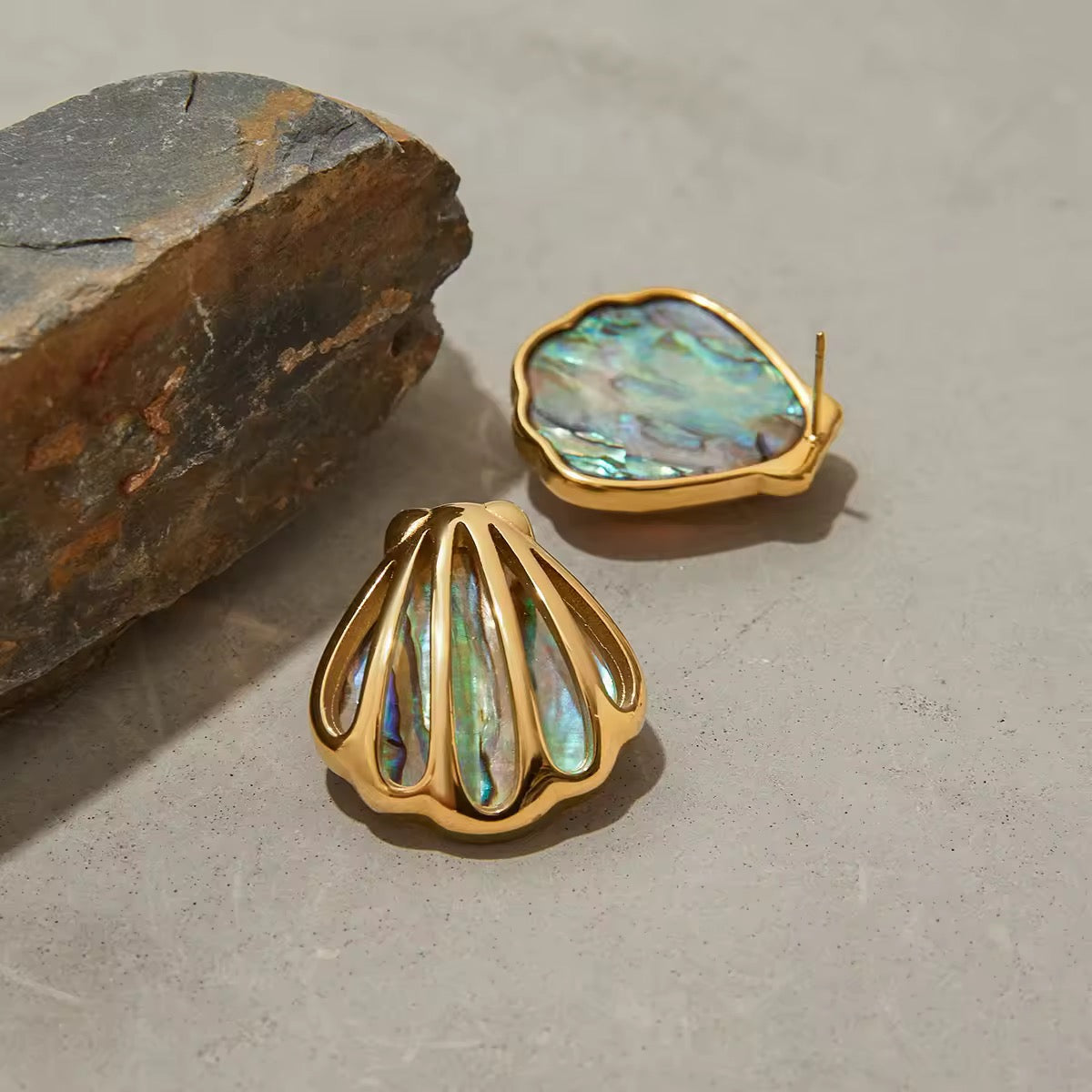 Abalone Shell Earrings EMVE Jewels