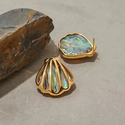 Abalone Shell Earrings EMVE Jewels