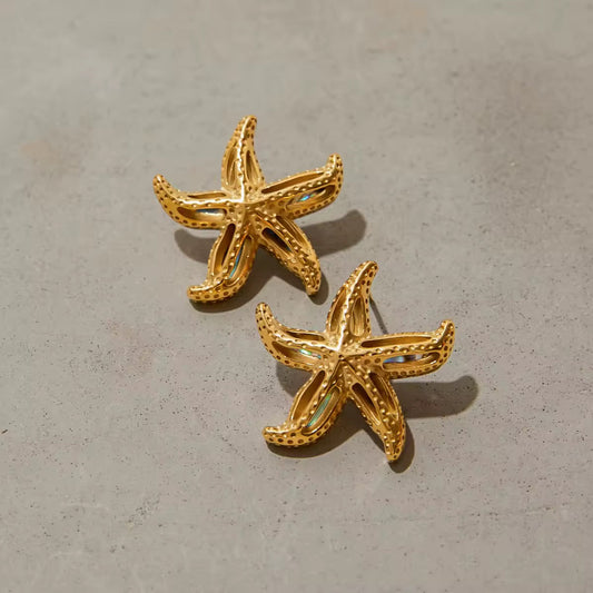 Abalone Star Earrings EMVE Jewels