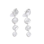 Round Chain Drop Earrings in 18K Gold Plating EMVE Jewels