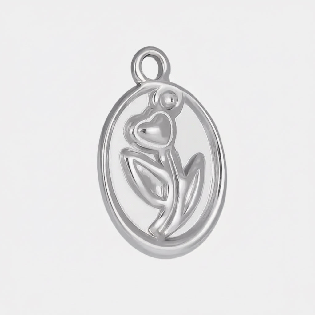 Rose Pendant Charm - EmpressVenusJewellery