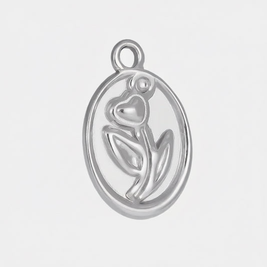 Rose Pendant Charm - EmpressVenusJewellery