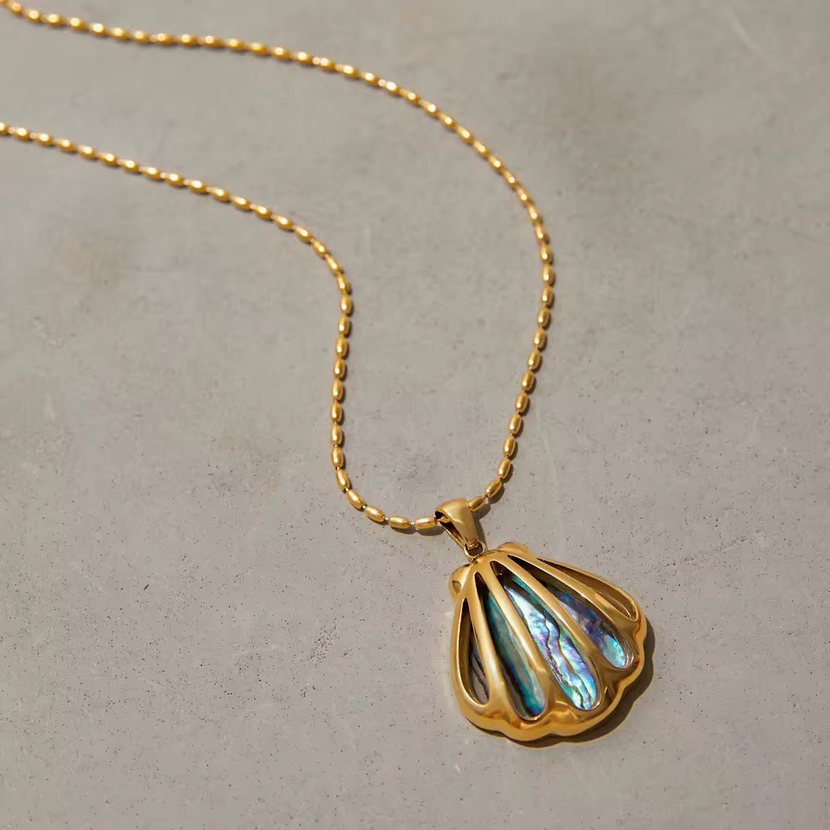 Abalone Shell Necklace EMVE Jewels