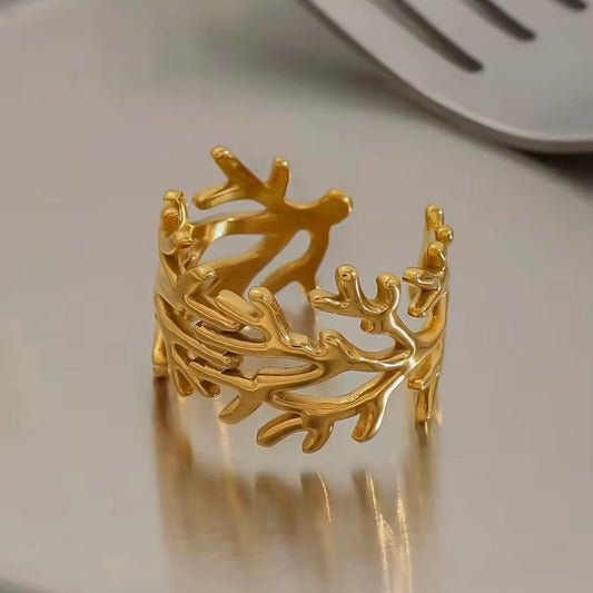 Coral Ring EMVE Jewels
