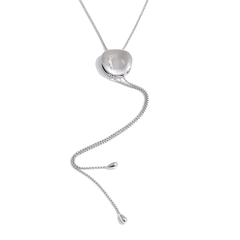Stainless Steel Adjustable Charm Necklace EMVE Jewels