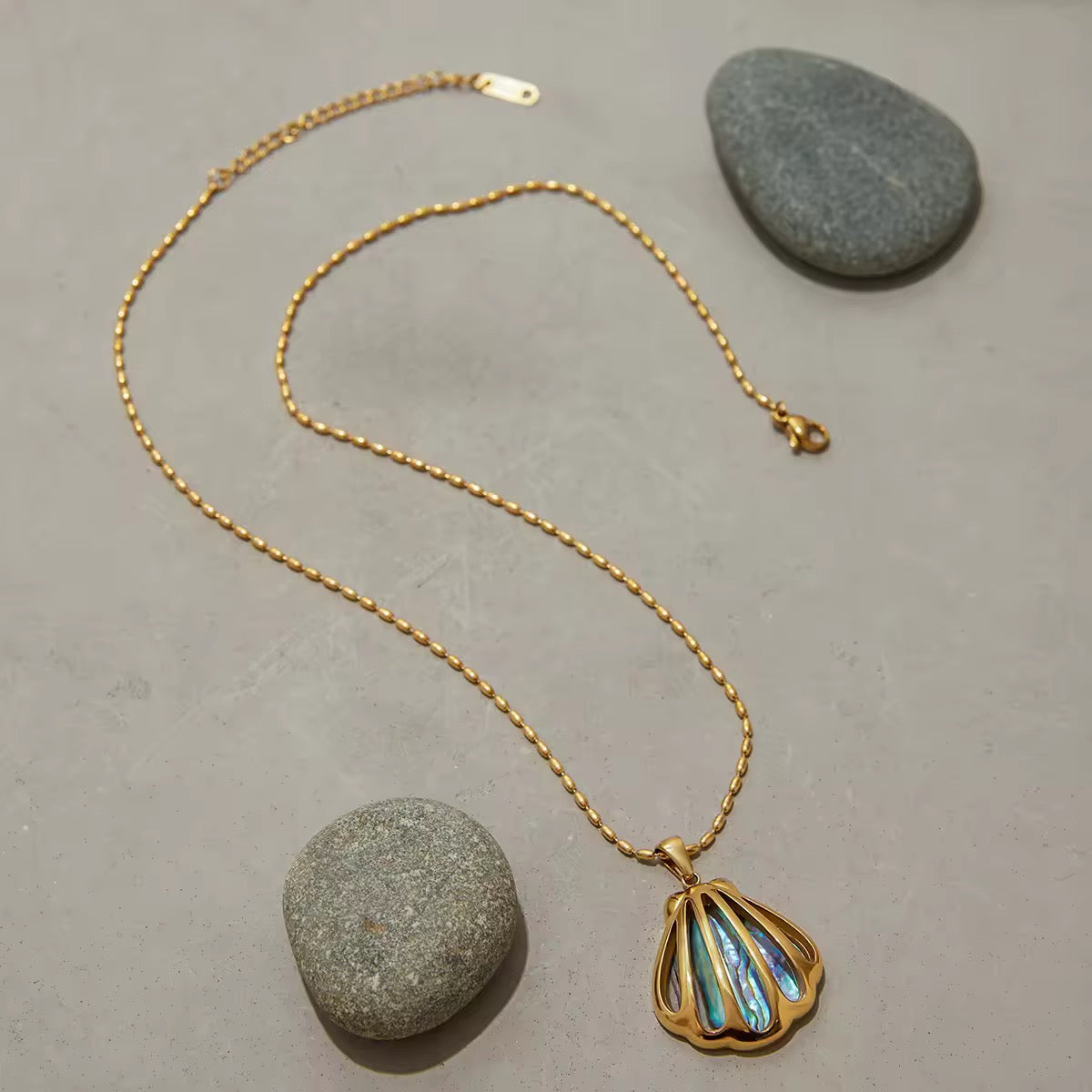 Abalone Shell Necklace EMVE Jewels