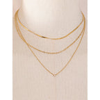 Layered Chain Necklace in 18K Gold Plating EMVE Jewels