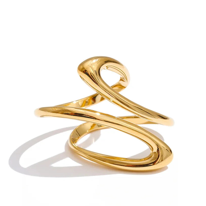 Minimalist Geometric Stainless Steel Ring EMVE Jewels