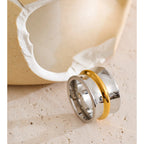 Wide Minimalist Stainless Steel Ring EMVE Jewels
