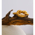 Open Knotted Stainless Steel Ring EMVE Jewels